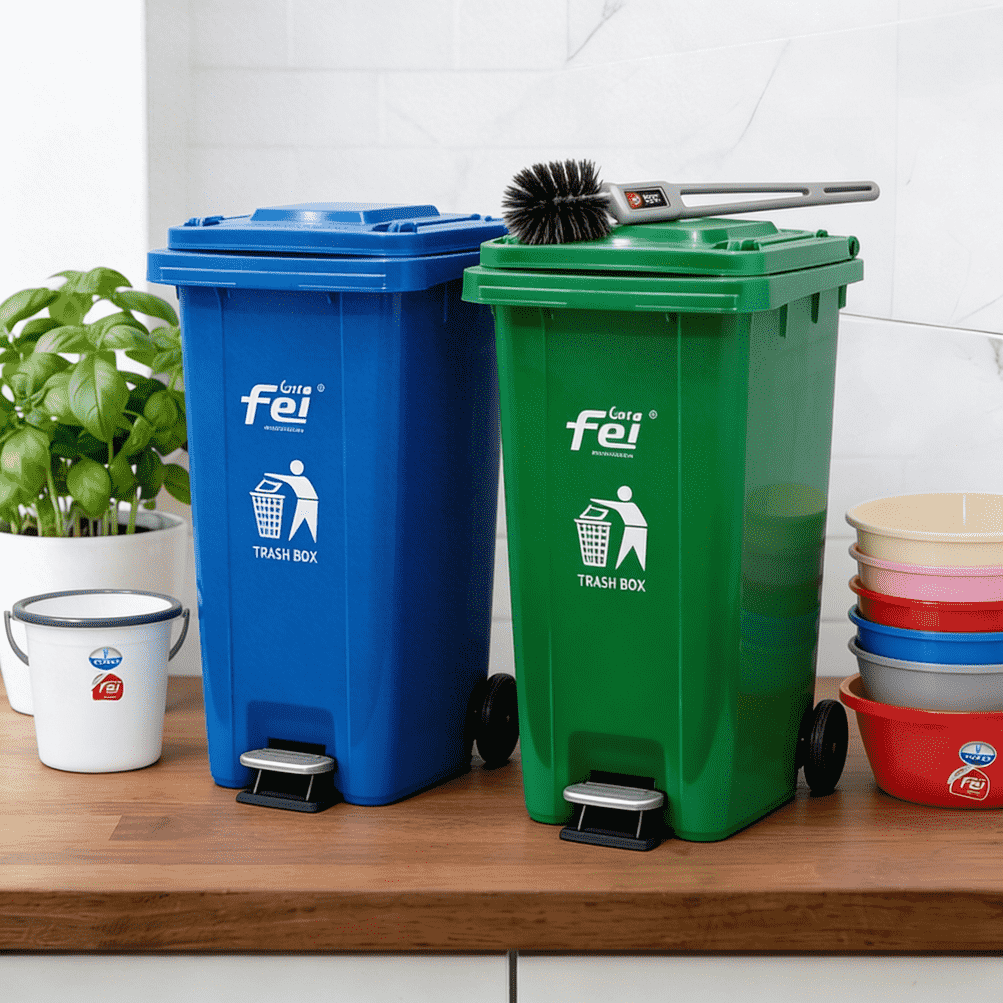 freepik recreate the image with the waste bins are big ones others are small 0001 transformed